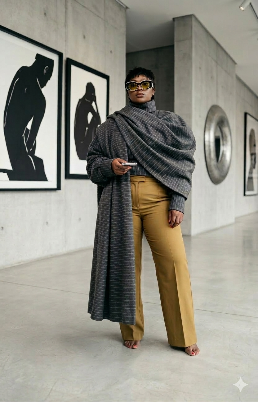 LONG SLEEVE SHAWL TOP