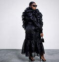 Dramatic ruffle Organza dress